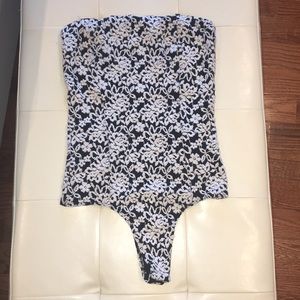 Thong tube top body suit